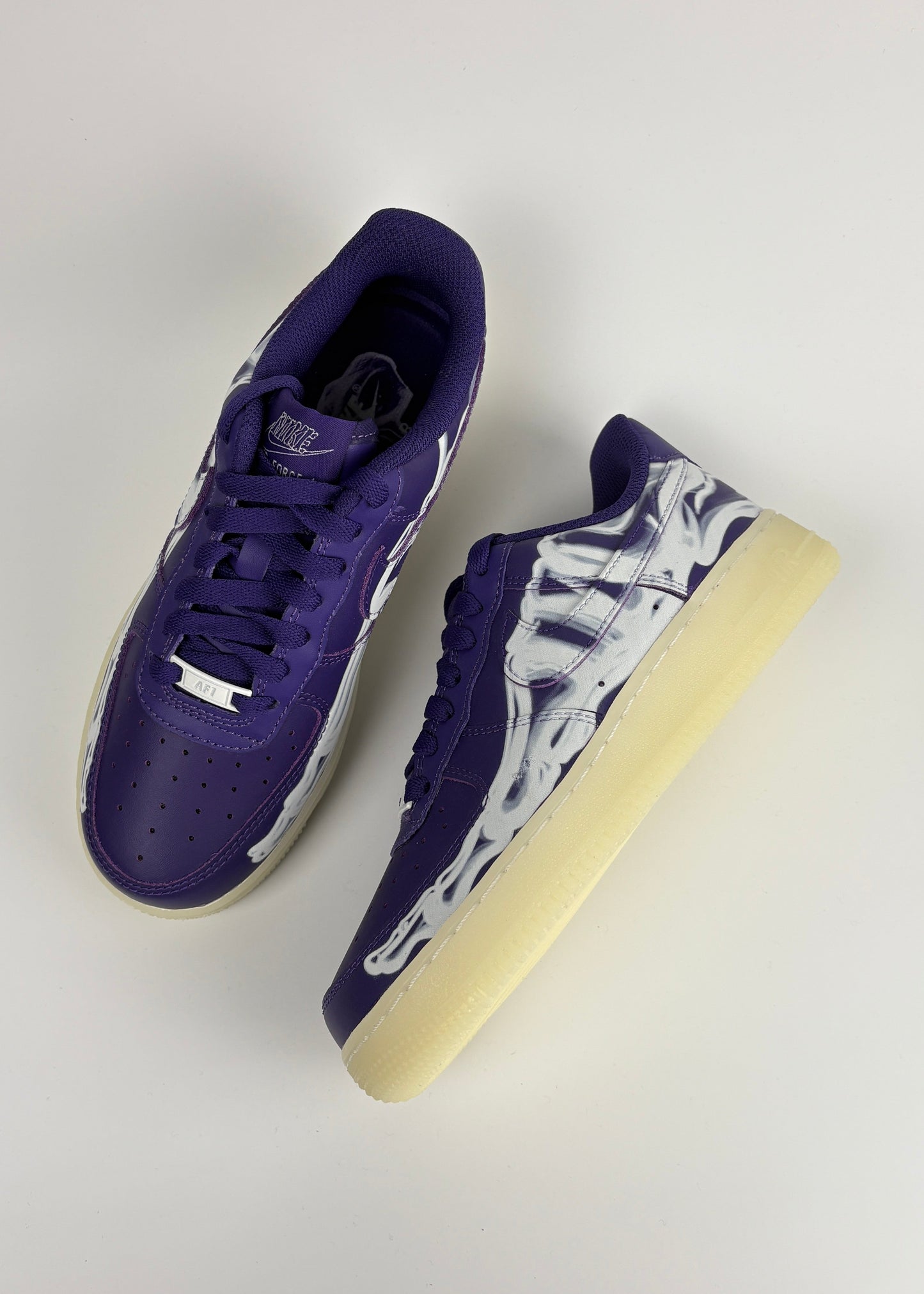 Nike Air Force 1 Low '07 QS 'Purple Skeleton Halloween (2021)'