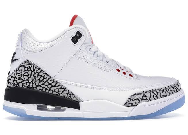Jordan 3 Retro 'Free Throw Line White Cement'